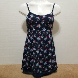 Abercrombie Kids dress Medium floral print sleeveless tiered bottom lined